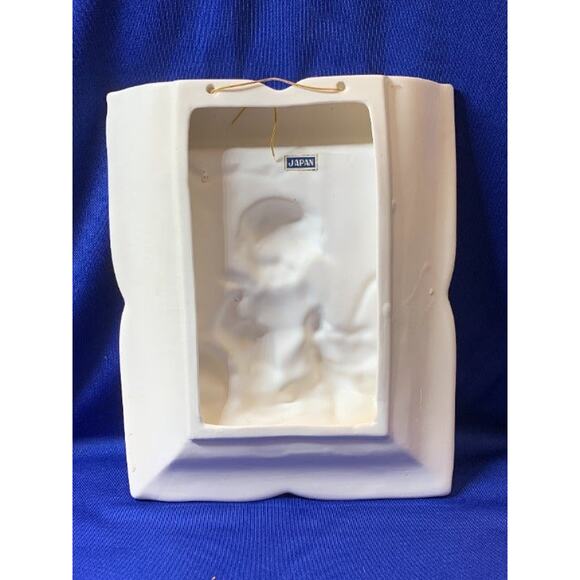 Set of 4 Vintage Ceramic Dimensional Pictures of Boys and Girls Japan - Picture 3 of 11